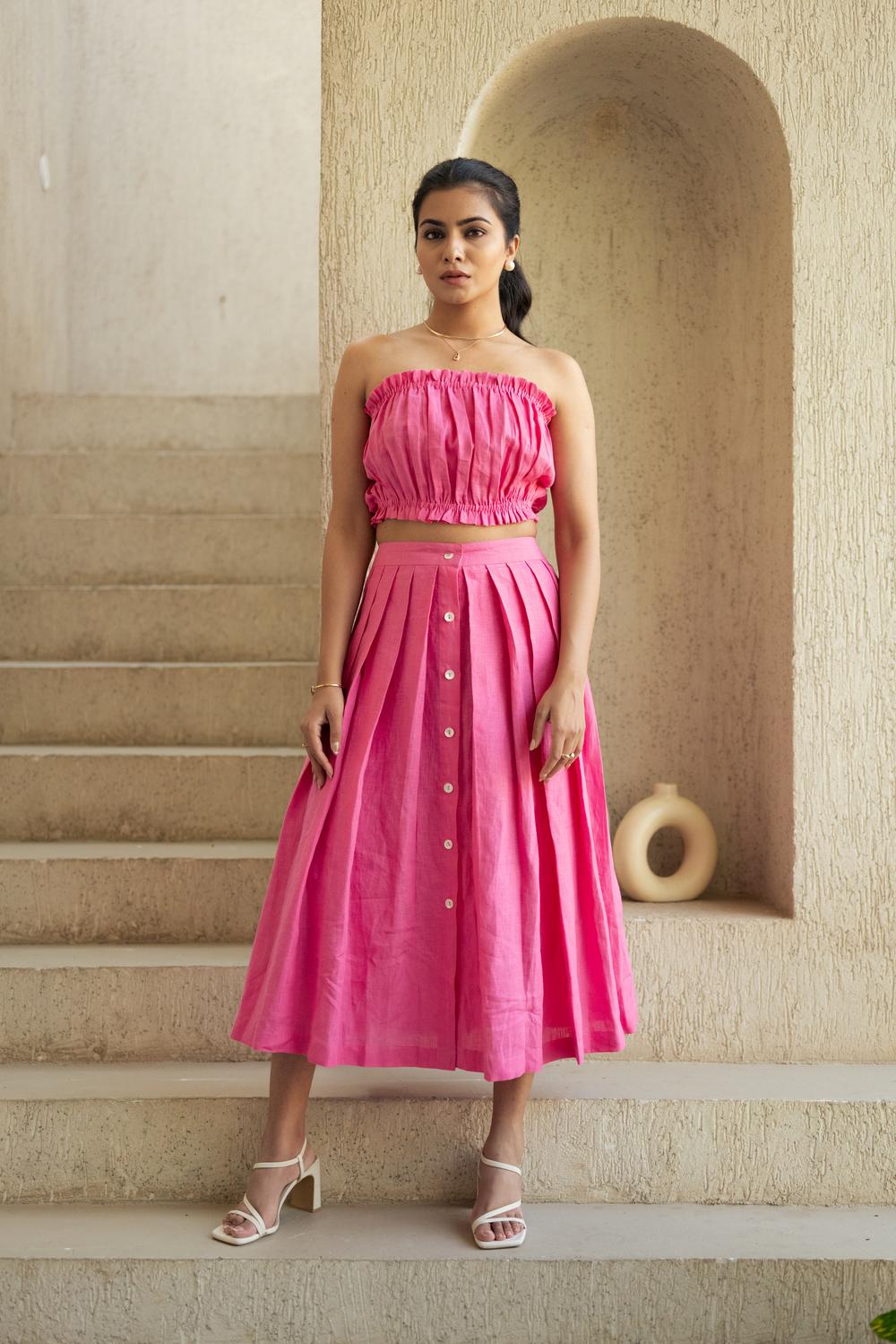 Portofino Buttoned Skirt