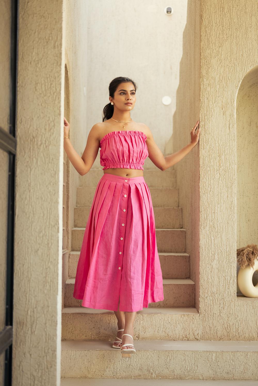 Portofino Buttoned Skirt